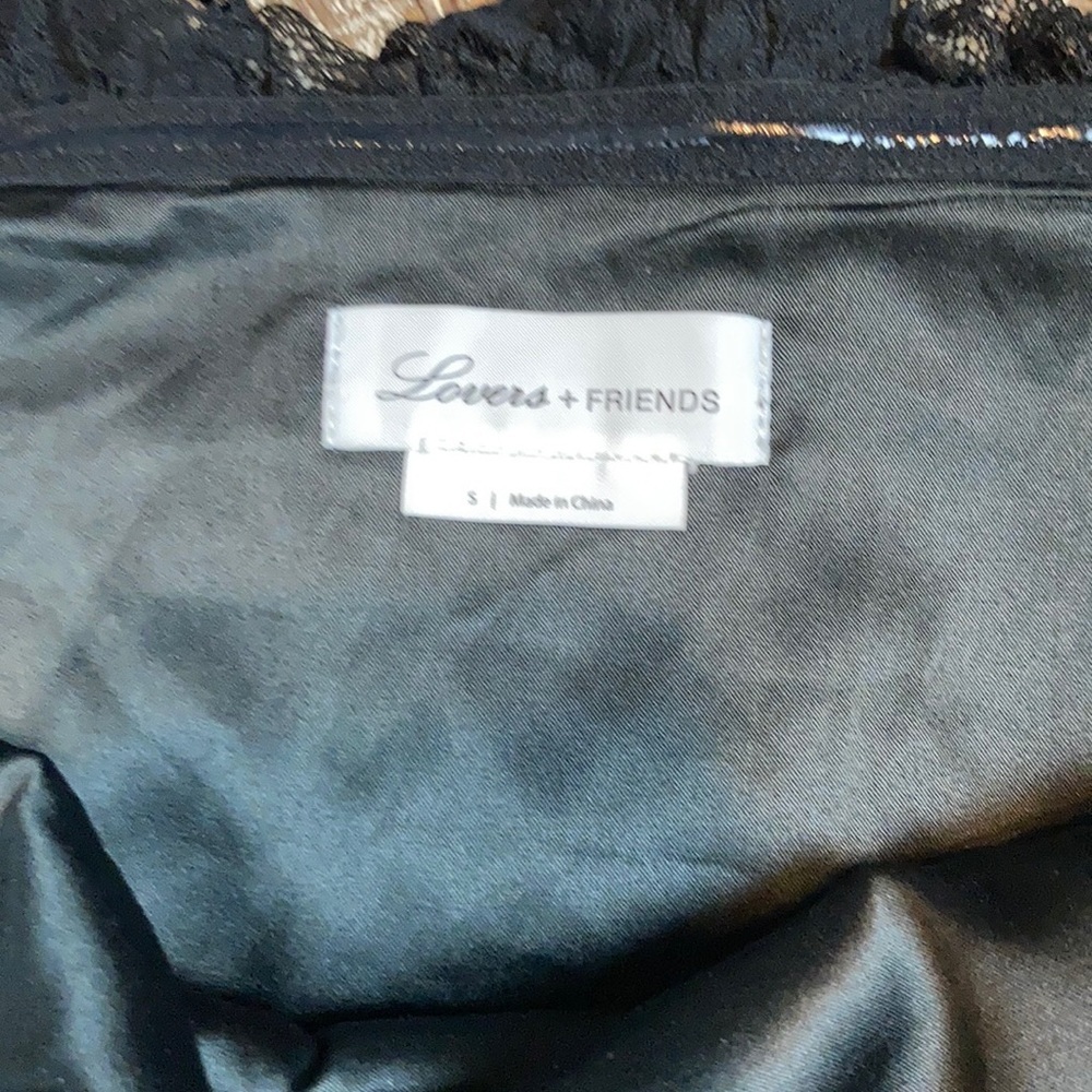 Lovers + Friends NWOT satin/lace slip dress. Small - Picture 3 of 3
